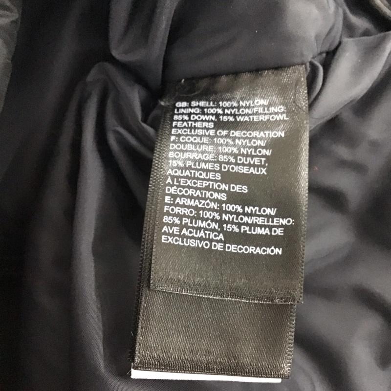 ザノースフェイス THE NORTH FACE ベスト ベスト ダウンベスト ノースリーブ ジップアップジャケット L ロゴ、文字 黒 / ブラック / メンズ USED 古着 中古 10148565