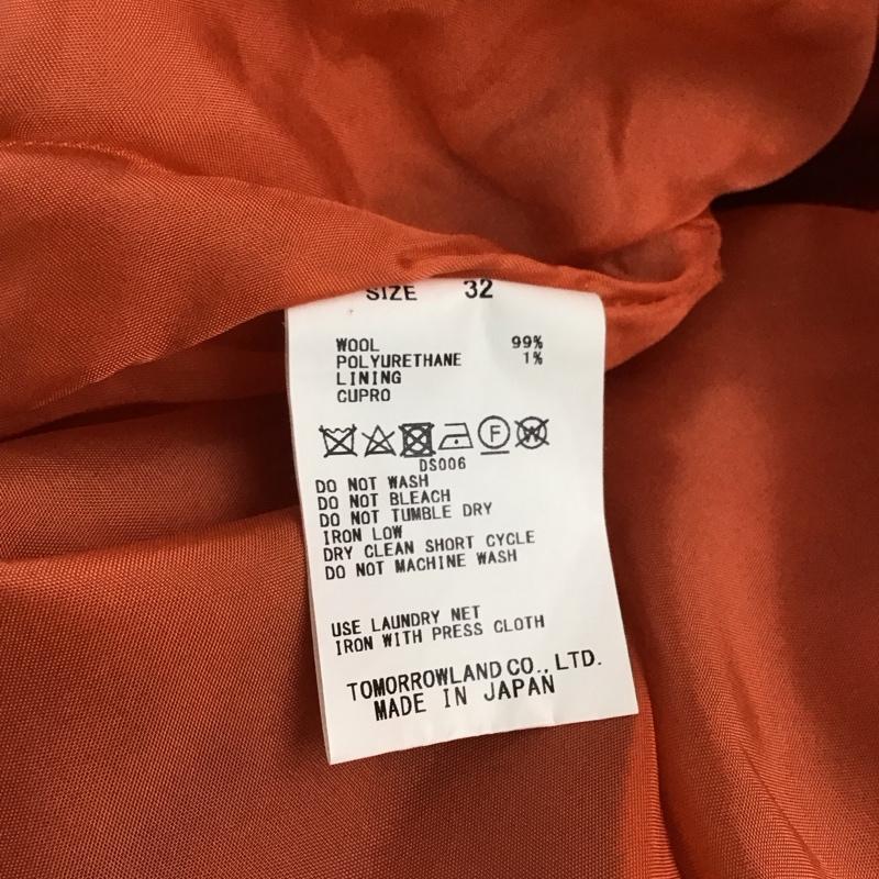 マカフィー MACPHEE スカート ひざ丈スカート 32 無地 橙 / オレンジ / レディース USED 古着 中古 10148622