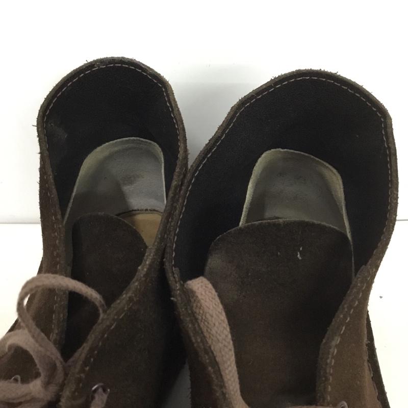 クラークス Clarks ブーツ ショートブーツ デザートブーツ 箱有 無地 ダークブラウン / ダークブラウン / メンズ USED 古着 中古 10148647