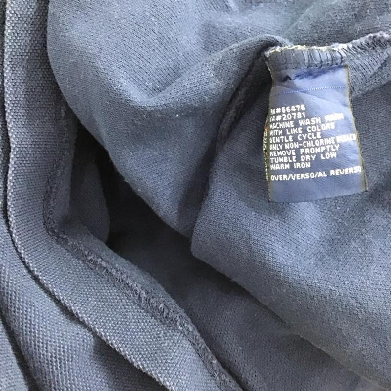 トミー ジーンズ TOMMY JEANS カットソー 長袖 長袖カットソー プリントカットソー クルーネック S ロゴ、文字 紺 / ネイビー / メンズ USED 古着 中古 10148693