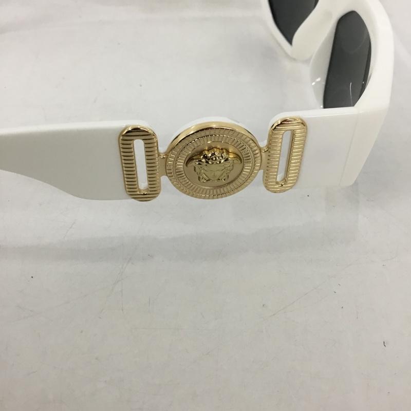 ヴェルサーチ VERSACE めがね・サングラス サングラス 4361 箱有 ワンポイント 白 / ホワイト / X 金 / ゴールド / レディース USED 古着 中古 10148881