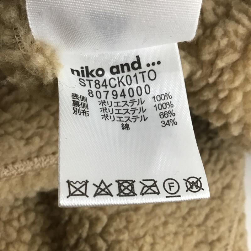 ニコアンド niko and... コート コート一般 ST84CK01TO フリースジャケット リバーシブル L 無地 ベージュ / ベージュ / レディース USED 古着 中古 10148899
