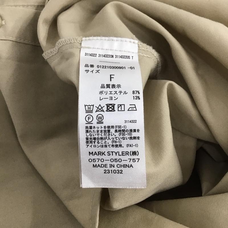 ムルーア MURUA ワンピース ミニスカート 012210300901 Vネックベストレイヤードミニワンピース FREE 無地 ベージュ / ベージュ / レディース USED 古着 中古 10148912