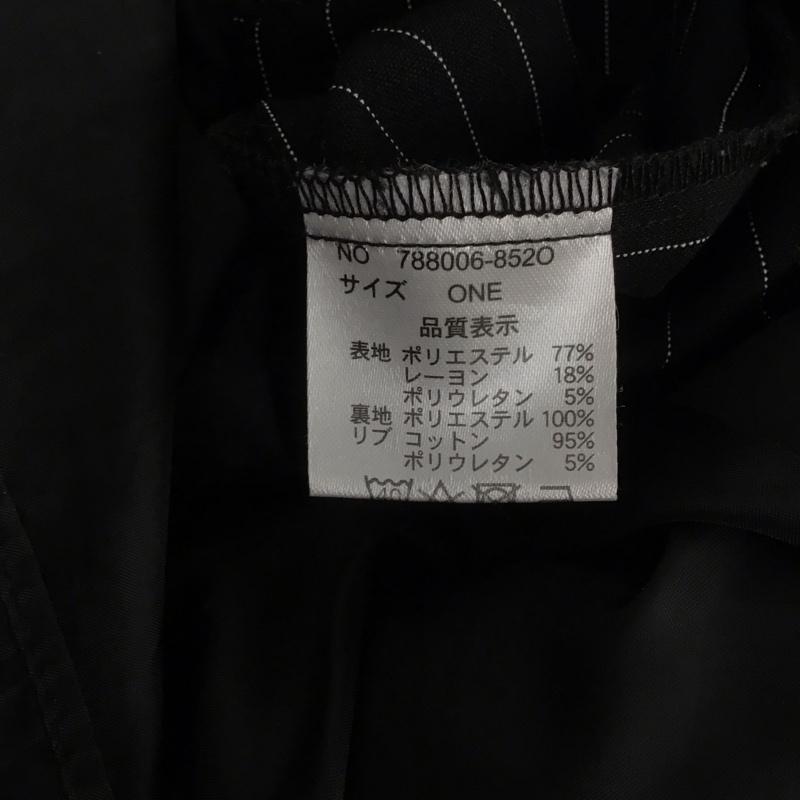 ローフ loaf ワンピース ロングスカート 長袖ロングワンピース スウェットロングワンピース ONE SIZE ストライプ 黒 / ブラック / レディース USED 古着 中古 10149044