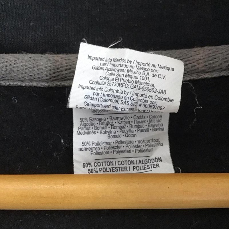 古着 USED トレーナー 長袖 長袖トレーナー スウェット スタンドネック プルオーバー ロゴ、文字 黒 / ブラック / メンズ USED 古着 中古 10149149
