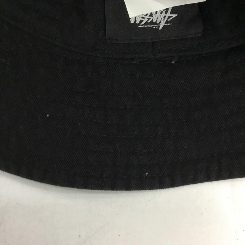 ステューシー STUSSY 帽子 ハット バケハ バケットハット ロゴ、文字 黒 / ブラック / メンズ USED 古着 中古 10149257