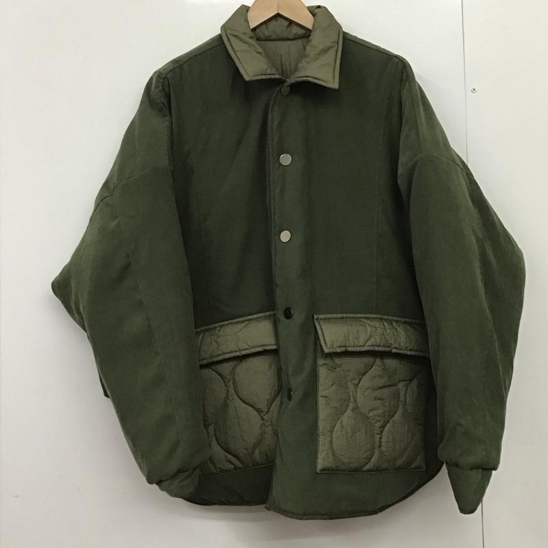コリンズ CORINTH MFG CO ジャケット、上着 ジャンパー、ブルゾン m65-834-5353 キルティングジャケット アウター 無地 カーキ / カーキ / メンズ USED 古着 中古 10149290