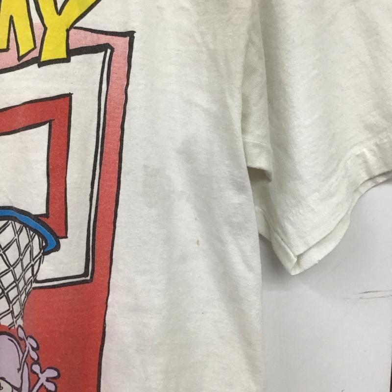 古着 USED Tシャツ 半袖 プリントTシャツ 90s usa製 oneita mothergoose&grimm 1990 コピーライト L プリント 白 / ホワイト / メンズ USED 古着 中古 10149305