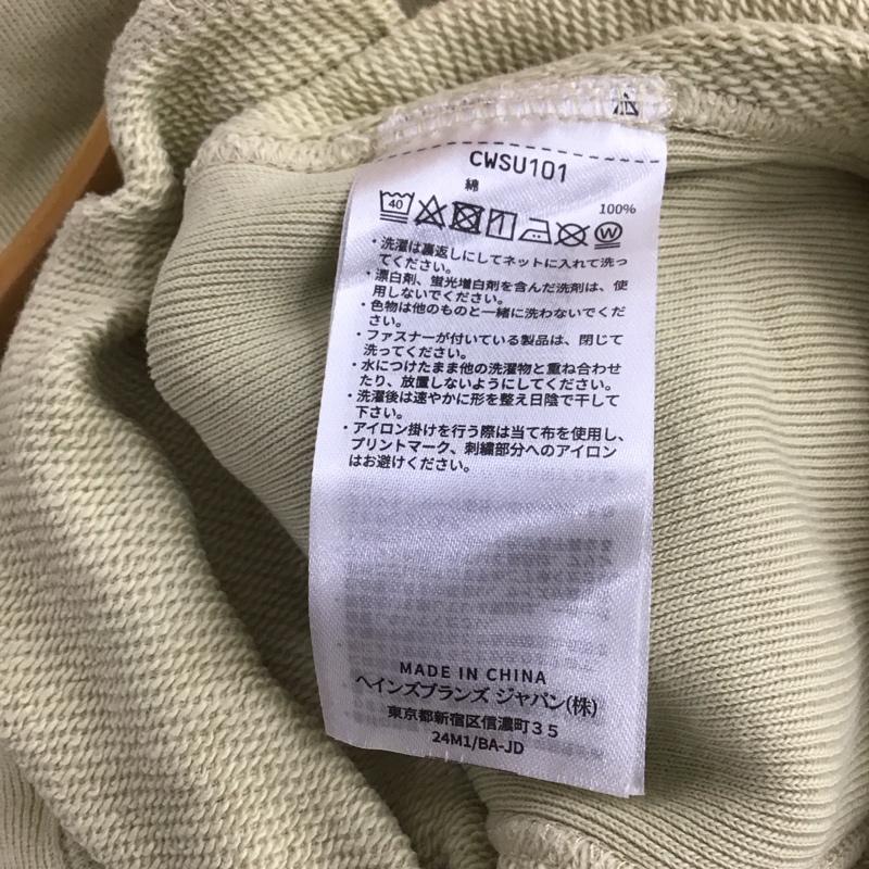 チャンピオン Champion パーカー 長袖 長袖パーカー プルオーバーパーカー スウェット M ロゴ、文字 アイボリー / アイボリー / メンズ USED 古着 中古 10149311