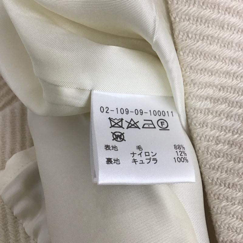 エストネーション ESTNATION スカート ひざ丈スカート 36 無地 白 / ホワイト / レディース USED 古着 中古 10149357