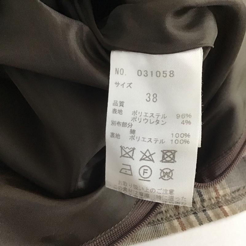 トランテアンソンドゥモード 31 Sons de mode スカート ロングスカート 38 チェック マルチカラー / マルチカラー / レディース USED 古着 中古 10149360