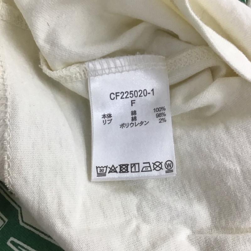 スタディオクリップ studio CLIP Tシャツ 半袖 FREE ロゴ、文字 X プリント オフホワイト / オフホワイト / レディース USED 古着 中古 10149368