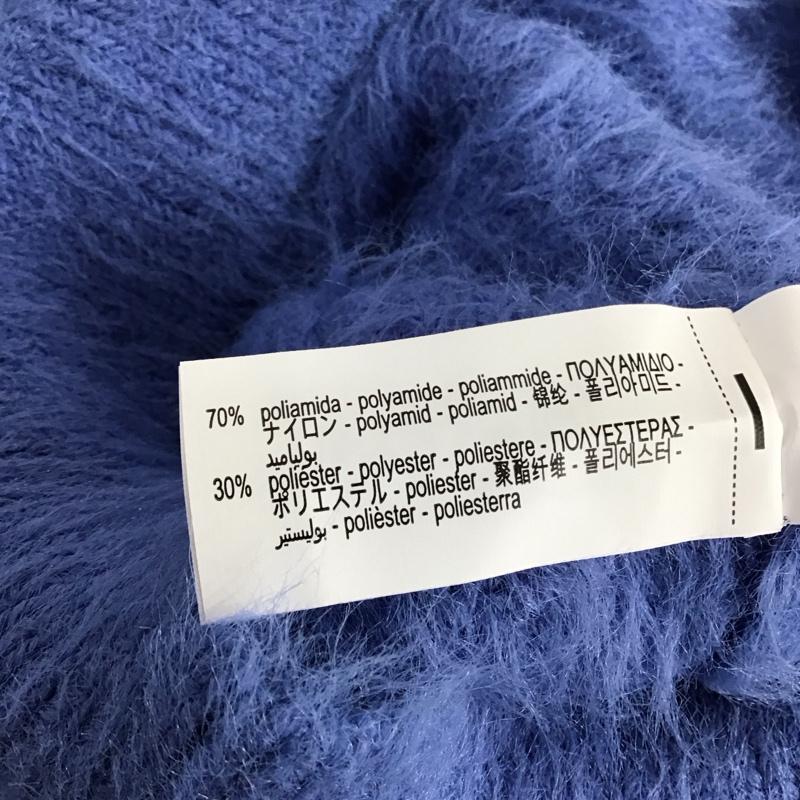 ザラ ZARA ニット、セーター 半袖 半袖ニットカットソー クルーネック セーター M 水色 / ライトブルー / レディース USED 古着 中古 10149371