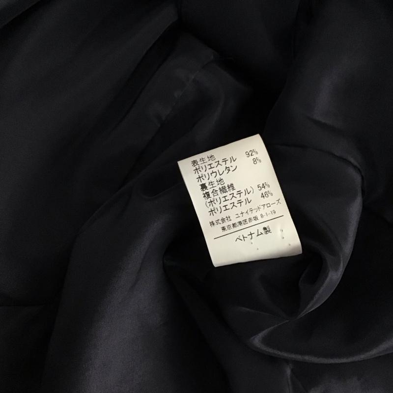 ユナイテッドアローズグリーンレーベルリラクシング UNITED ARROWS green label relaxing ジャケット、上着 ジャケット、ブレザー カジュアルジャケット アウター ノーカラージャケット 38 無地 紺 / ネイビー / レディース USED 古着 中古 10149376