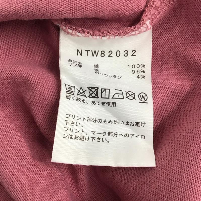ザノースフェイス THE NORTH FACE Tシャツ 長袖 ntw82032 ロングスリーブテステッドプルーブンティー L ロゴ、文字 桃 / ピンク / レディース USED 古着 中古 10149395