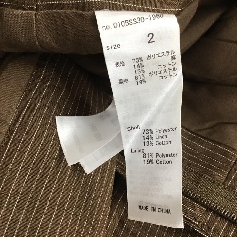 マウジー MOUSSY パンツ ショートパンツ 010bss30-1960 2 ストライプ 茶 / ブラウン / レディース USED 古着 中古 10149401