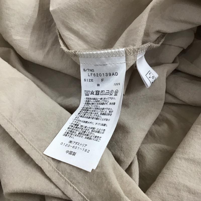 ローリーズファーム LOWRYS FARM カットソー 半袖 半袖カットソー 半袖シャツ FREE 無地 ベージュ / ベージュ / レディース USED 古着 中古 10149418