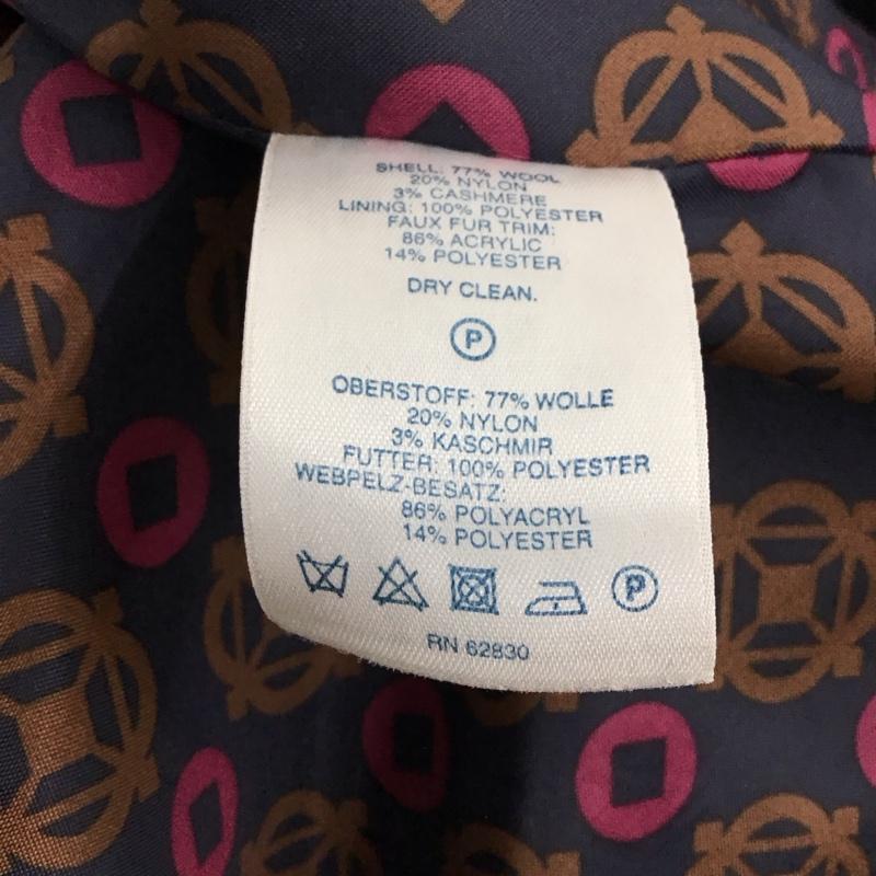 ランズエンド LANDS END コート コート一般 ロングコート ジャケット アウター 無地 紺 / ネイビー / レディース USED 古着 中古 10149422