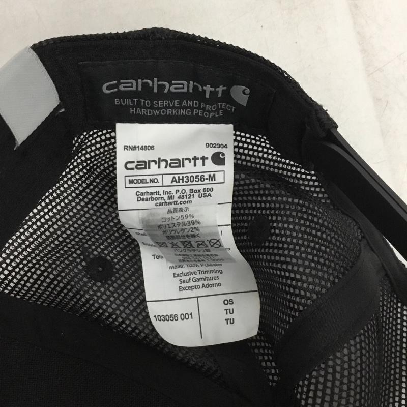 カーハート Carhartt 帽子 キャップ 103056 001 メッシュキャップ ロゴ、文字 黒 / ブラック / メンズ USED 古着 中古 10149468