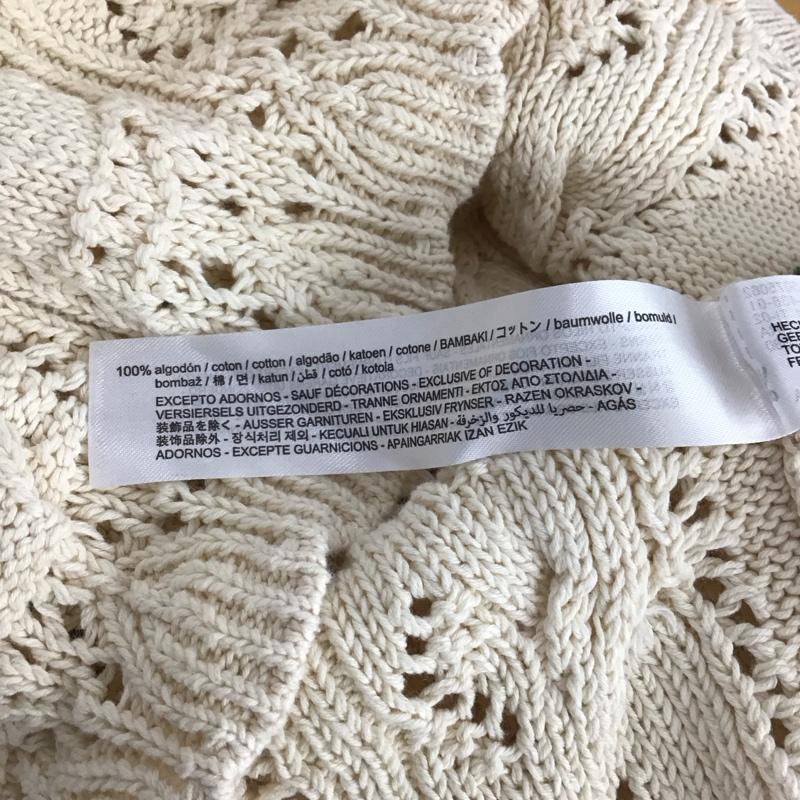ザラ ZARA ベスト ベスト 3991 102 711 プルオーバー コットンニットベスト S 花柄 アイボリー / アイボリー / レディース USED 古着 中古 10149493