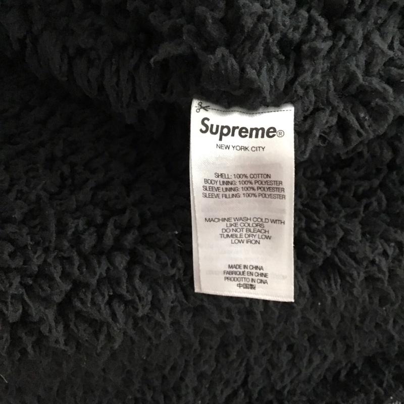 シュプリーム Supreme シャツ、ブラウス 長袖 ShearlingLinedDenimWorkShirt デニムシャツ L ロゴ、文字 ダークグレー / ダークグレー / メンズ USED 古着 中古 10149547