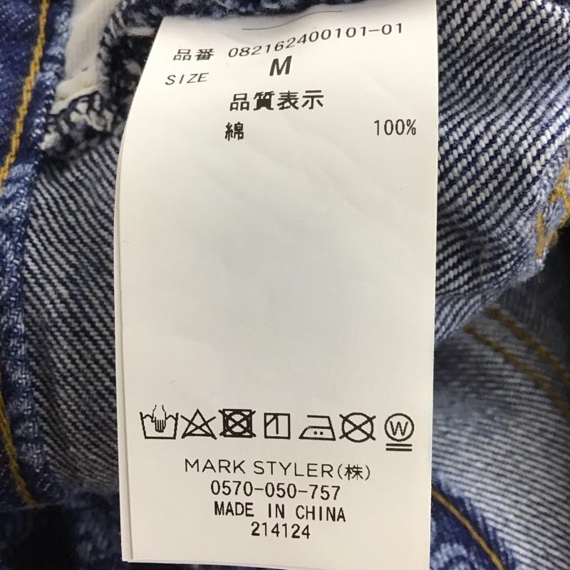 ジュエティ jouetie パンツ デニム、ジーンズ デニムパンツ スリムパンツ M 総柄 インディゴ / インディゴ / レディース USED 古着 中古 10149549