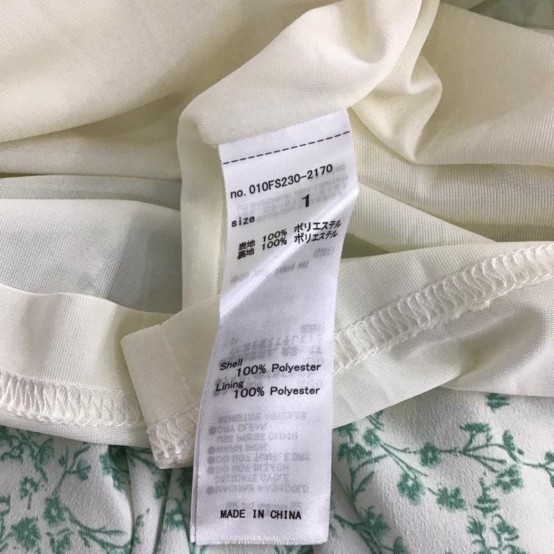 マウジー MOUSSY ワンピース ロングスカート 010fs230-2170 22SS RIBBONTIEFLORALDRESS 1 総柄 緑 / グリーン / レディース USED 古着 中古 10149628