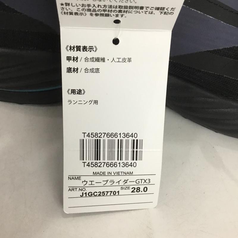 ミズノ MIZUNO スニーカー スニーカー J1GC257701 ウエーブライダーGTX 3 ランニング 28cm 箱有 28.0cm ロゴ、文字 黒 / ブラック / メンズ USED 古着 中古 10149656