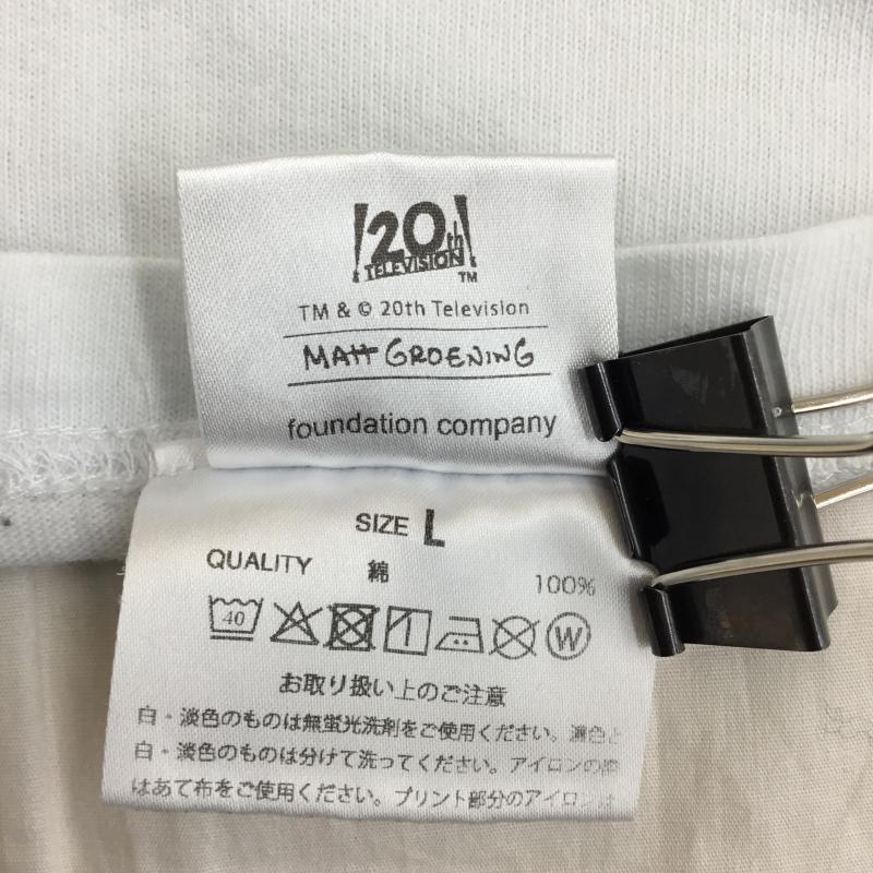 USフルギ US古着 Tシャツ 半袖 THE SIMPSONS 白 半袖Tシャツ GOOD ROCK SPEED L キャラクター 白 / ホワイト / メンズ USED 古着 中古 10149683
