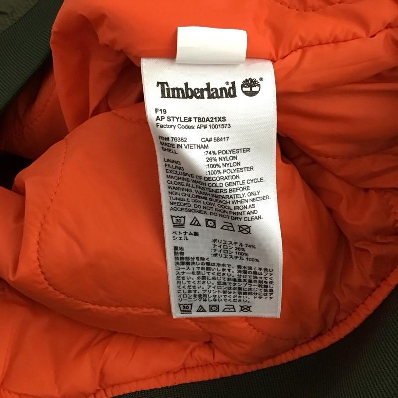 ティンバーランド Timberland ジャケット、上着 ジャンパー、ブルゾン ジップアップジャケット ナイロンジャケット アウター XL 無地 カーキ / カーキ / メンズ USED 古着 中古 10149753