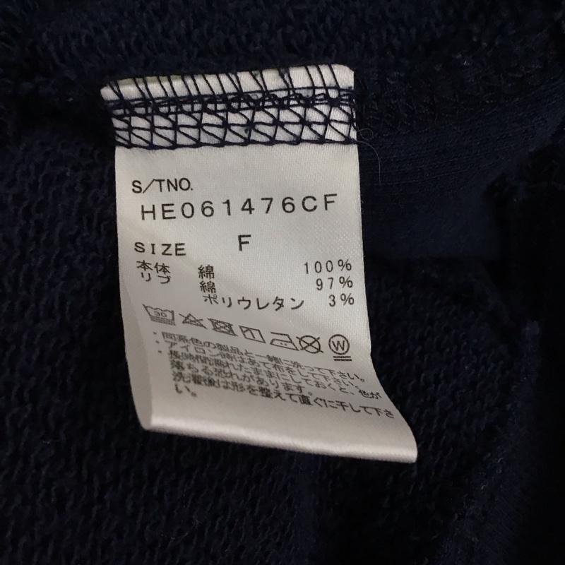 ヘザー Heather トレーナー 長袖 FREE プリント 紺 / ネイビー / レディース USED 古着 中古 10149799