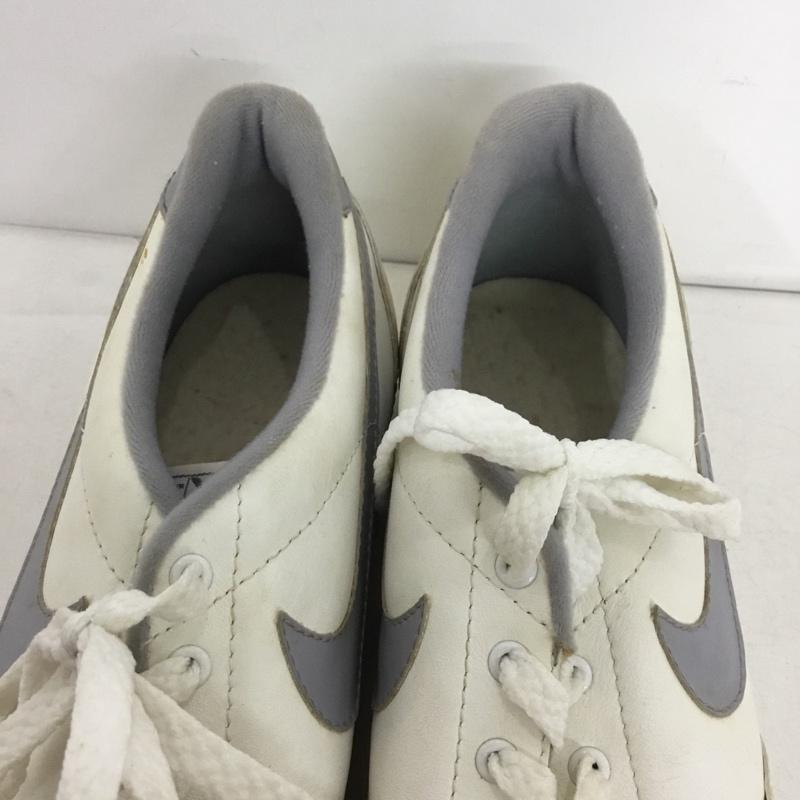 ナイキ NIKE スニーカー スニーカー ボウリングシューズ 80s 80年代 US8 ヴィンテージ 観賞用 US:8 ロゴ、文字 白 / ホワイト / X 灰 / グレー / メンズ USED 古着 中古 10149816
