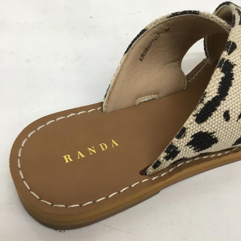 ランダ RANDA サンダル サンダル M ヒョウ柄・レオパード柄 茶 / ブラウン / X ベージュ / ベージュ / レディース USED 古着 中古 10149960