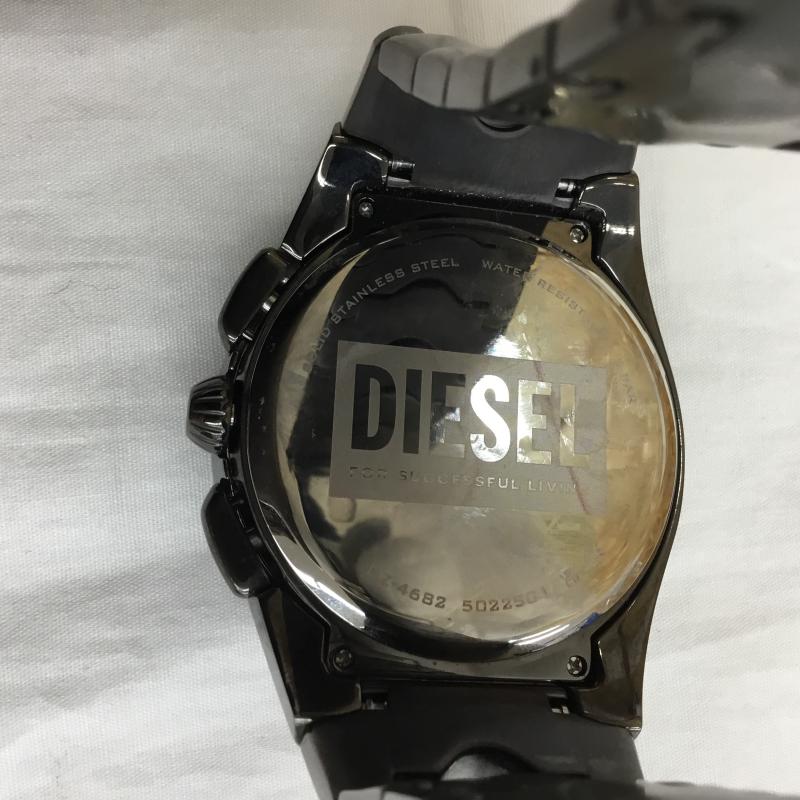 ディーゼル DIESEL 腕時計 アナログ(手巻き) DZ-4682 ロゴ、文字 黒 / ブラック / X 銀 / シルバー / メンズ USED 古着 中古 10149986