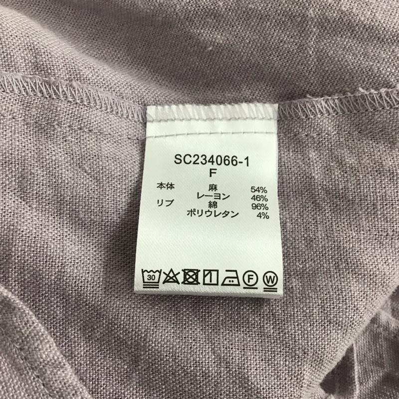 スタディオクリップ studio CLIP カットソー 長袖 FREE 無地 紫 / パープル / レディース USED 古着 中古 10150061