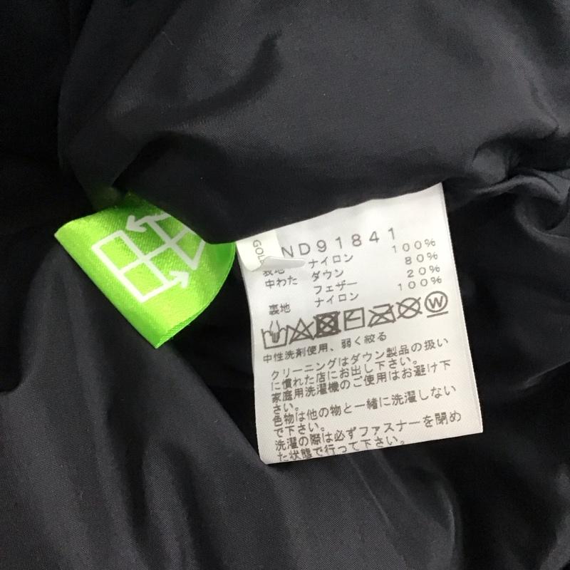 ザノースフェイス THE NORTH FACE ジャケット、上着 ジャンパー、ブルゾン nd91841 ヌプシジャケット アウター ダウンジャケット XL ロゴ、文字 黒 / ブラック / メンズ USED 古着 中古 10150090