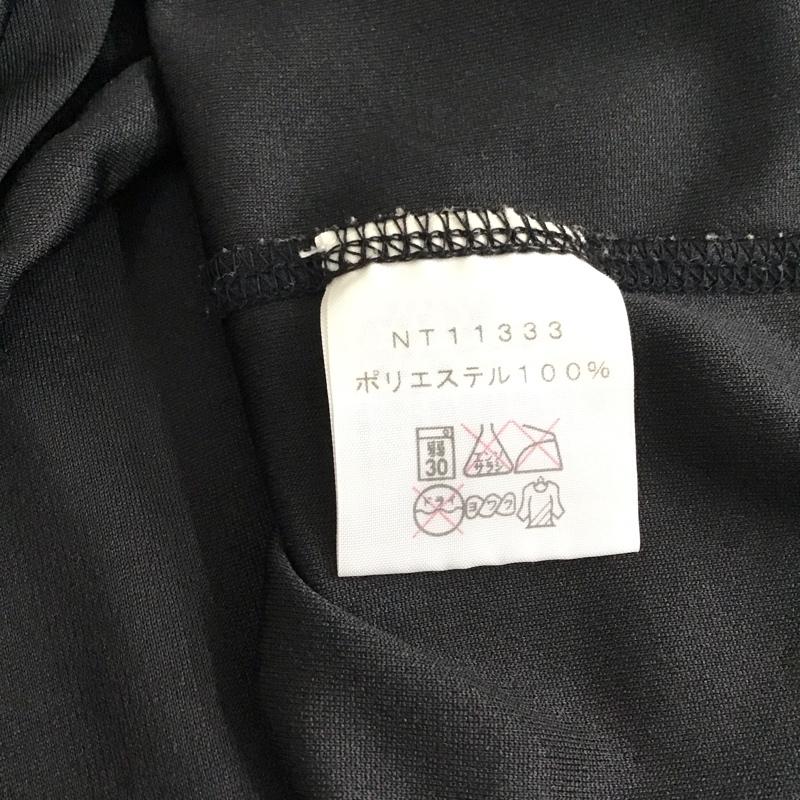 ザノースフェイス THE NORTH FACE カットソー 半袖 nt11333 S/SFLASHDRYZIPUP 半袖カットソー L ロゴ、文字 黒 / ブラック / black メンズ USED 古着 中古 10150101