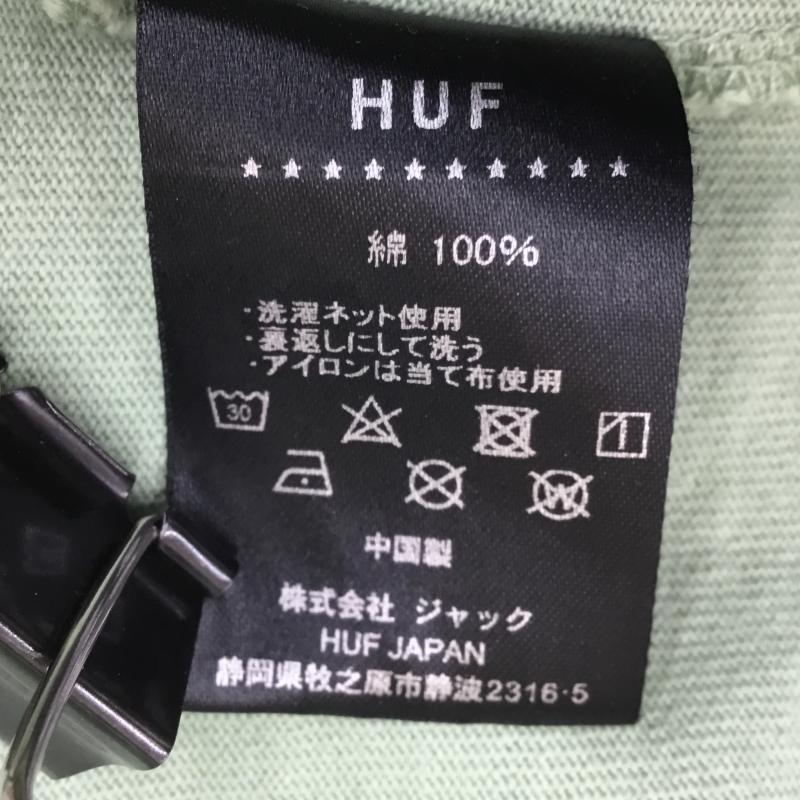 ハフ HUF Tシャツ 半袖 XL 刺繍 緑 / グリーン / メンズ USED 古着 中古 10150145