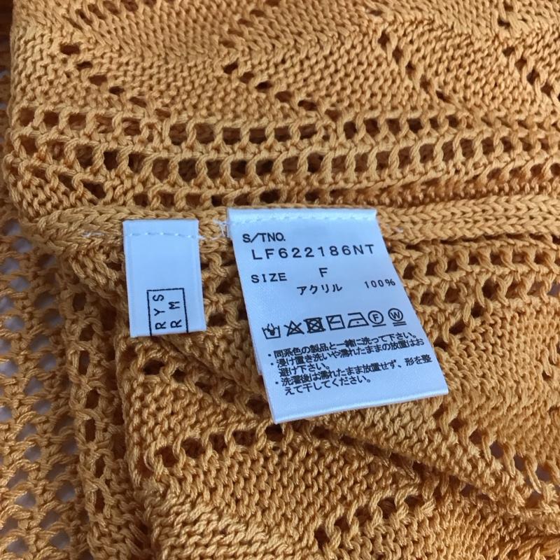 ローリーズファーム LOWRYS FARM ニット、セーター 半袖 FREE 無地 橙 / オレンジ / レディース USED 古着 中古 10150197