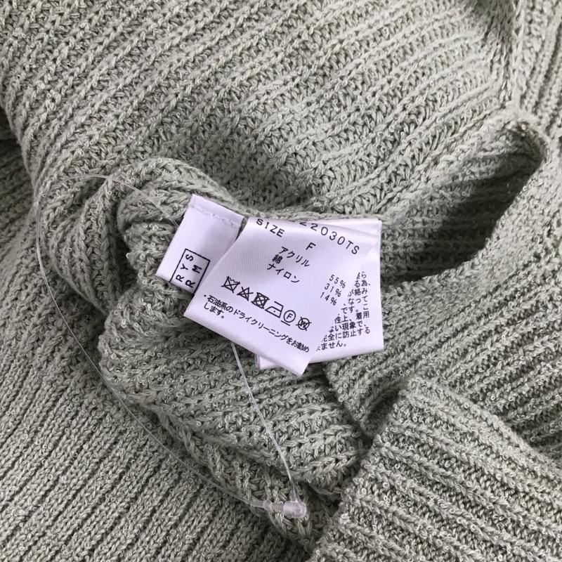 ローリーズファーム LOWRYS FARM ニット、セーター 長袖 FREE 無地 薄緑 / ライトグリーン / レディース USED 古着 中古 10150203