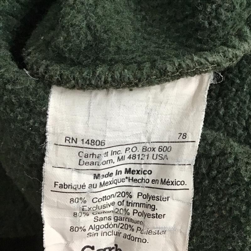 カーハート Carhartt トレーナー 長袖 長袖トレーナー スウェット クルーネック プルオーバー ロゴ、文字 カーキ / カーキ / khaki メンズ USED 古着 中古 10150312