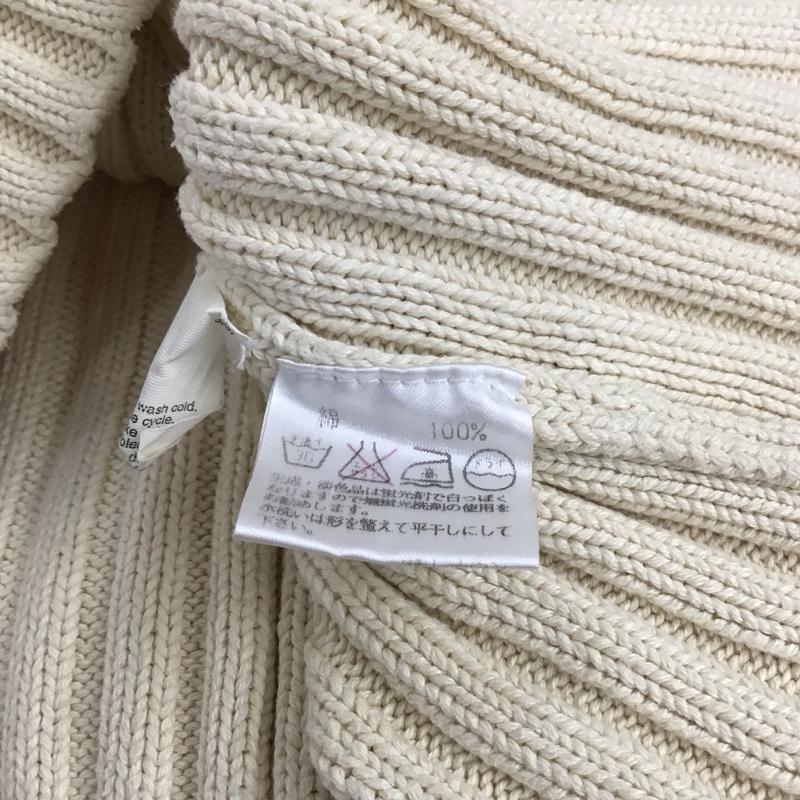 ジェイクルー J.CREW ニット、セーター 長袖 長袖ニットカットソー Vネック セーター L 無地 アイボリー / アイボリー / メンズ USED 古着 中古 10150315