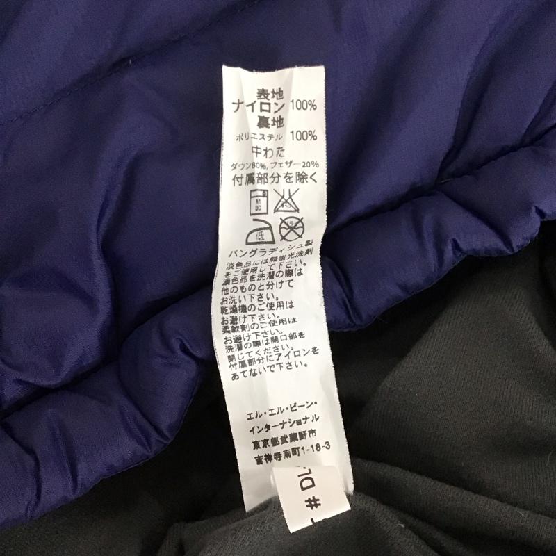 エルエルビーン L.L.Bean ベスト ベスト ダウンベスト ジップアップベスト M ロゴ、文字 紺 / ネイビー / メンズ USED 古着 中古 10150320