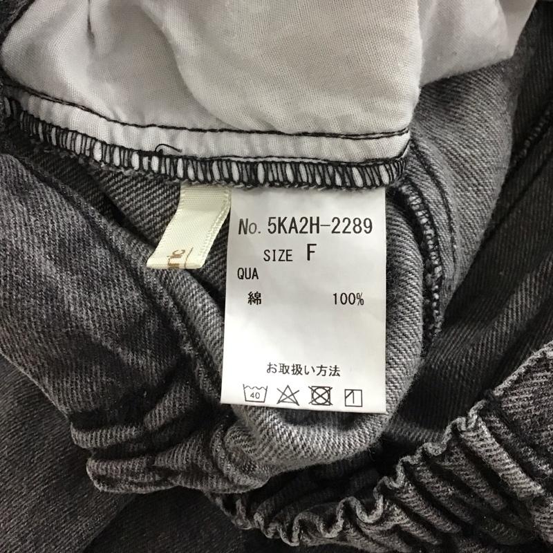 チャオパニック CIAOPANIC パンツ デニム、ジーンズ FREE 無地 チャコールグレー / チャコールグレー / レディース USED 古着 中古 10150389