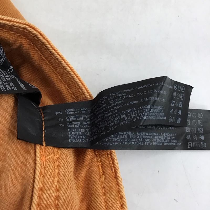 ザラ ZARA パンツ デニム、ジーンズ 32インチ 無地 橙 / オレンジ / レディース USED 古着 中古 10150395