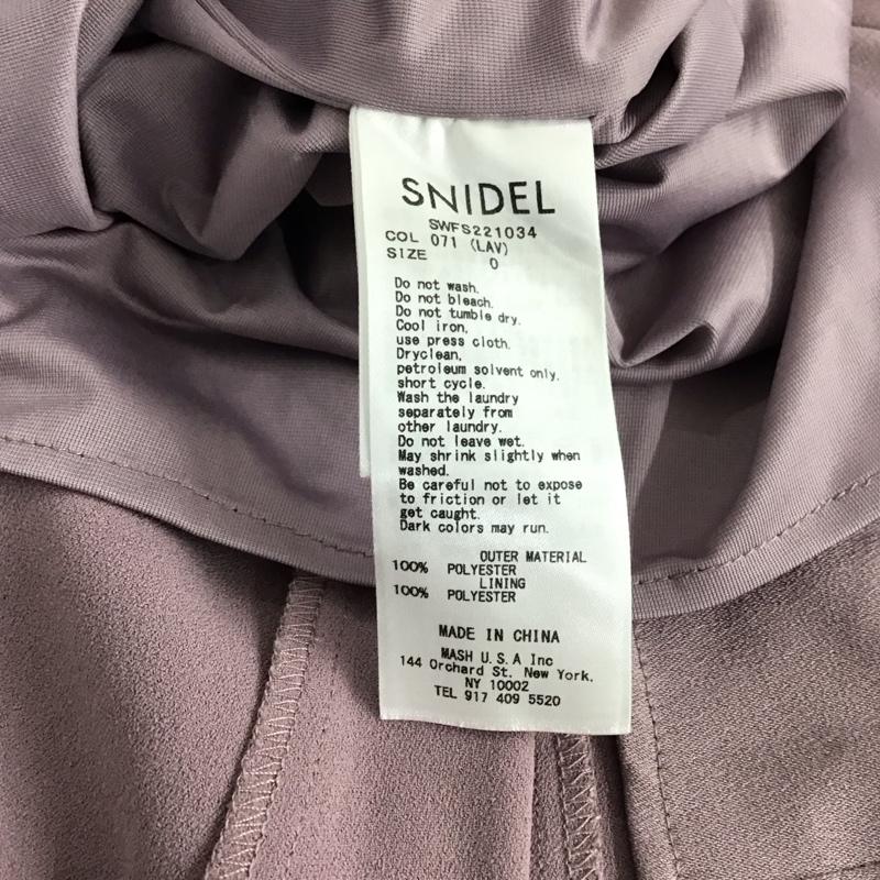 スナイデル SNIDEL スカート ロングスカート swfs221034 バックサテンマーメイドスカート 0 無地 紫 / パープル / レディース USED 古着 中古 10150419