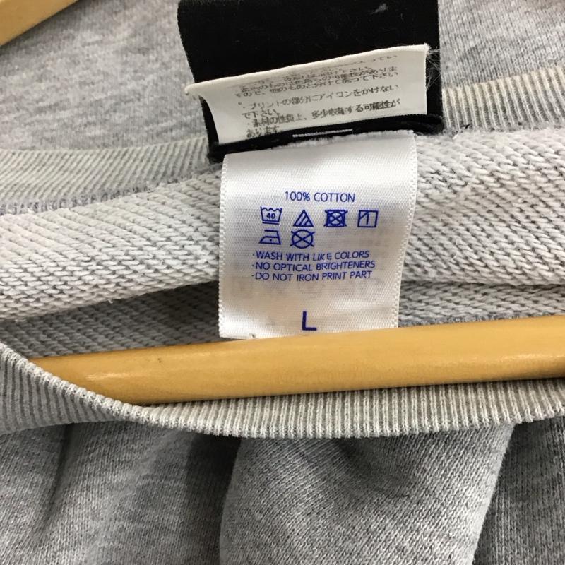 スラッシャー THRASHER トレーナー 長袖 長袖トレーナー スウェット クルーネック プルオーバー L ロゴ、文字 灰 / グレー / メンズ USED 古着 中古 10150432