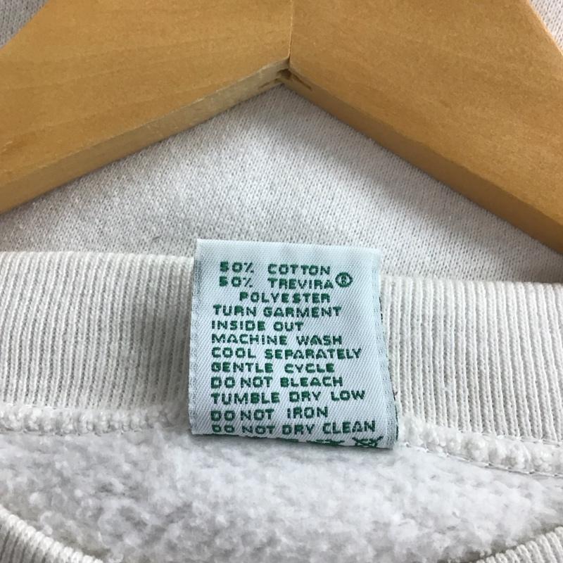 古着 USED トレーナー 長袖 長袖トレーナー スウェット クルーネック プルオーバー 80s 90s usa製 XL プリント 白 / ホワイト / メンズ USED 古着 中古 10150455
