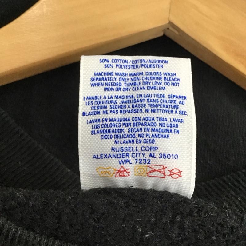 ジャージーズ JERZEES トレーナー 長袖 長袖トレーナー スウェット クルーネック プルオーバー 90s usa製 XL プリント 黒 / ブラック / メンズ USED 古着 中古 10150495