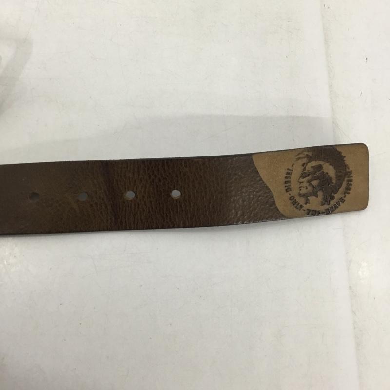 ディーゼル DIESEL ベルト・バックル ベルト 牛革 レザー ワンポイント 茶 / ブラウン / メンズ USED 古着 中古 10150506